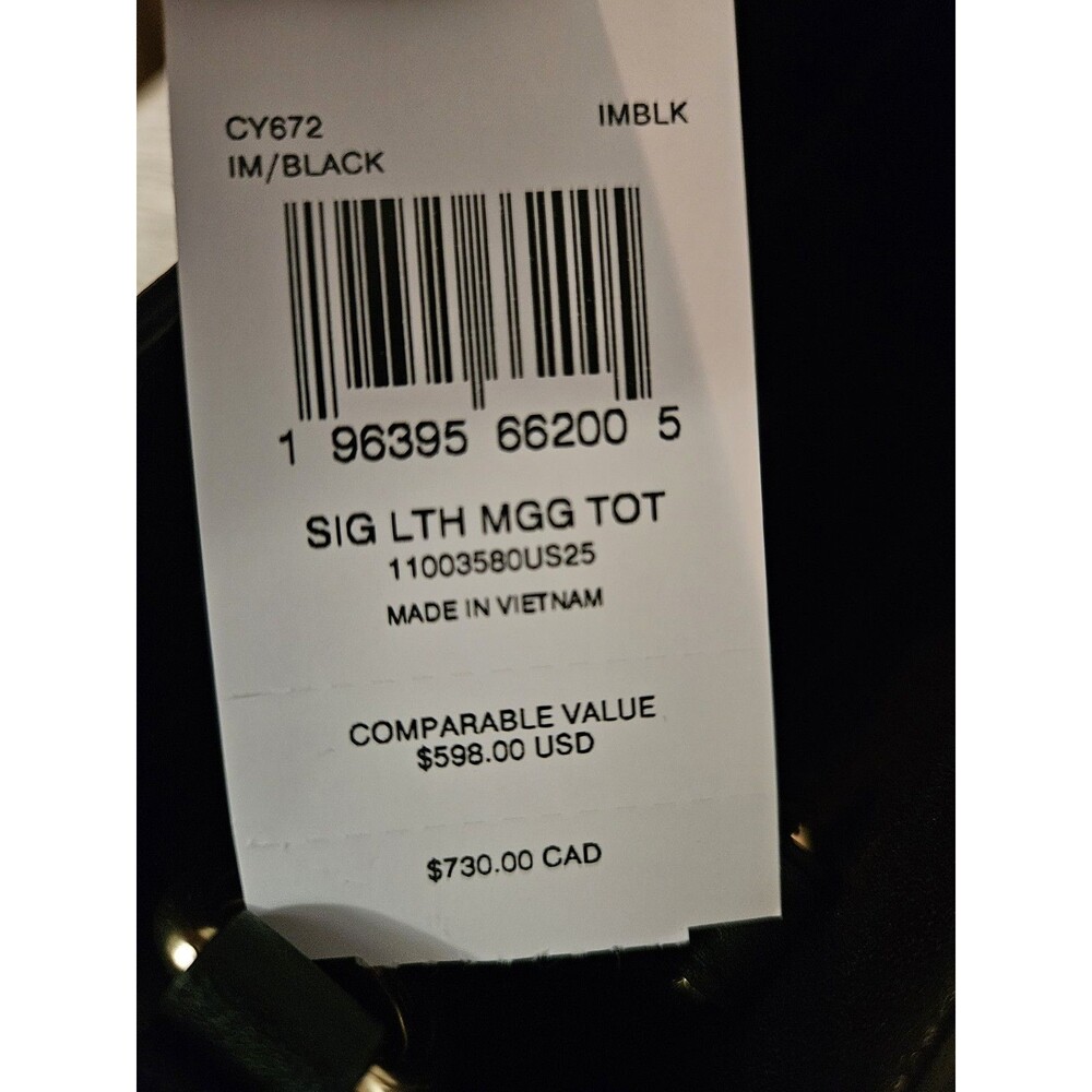 Coach Maggie Tote Bag In Signature Leather  New With Tags - Picture 6 of 12